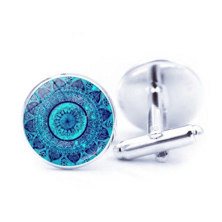 Mandala Manschettknappar Manschettknappar för män 8 8