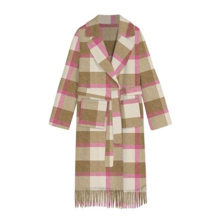 MC2 Saint Barth, Belted Coats Bruin, Dames, Maat:S