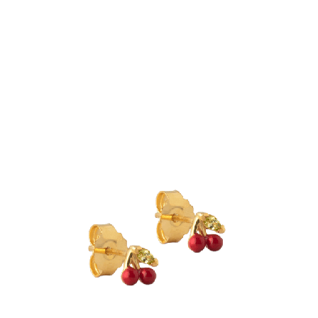 ENAMEL Copenhagen Örhängen, Cherry Örhängen Dam Röd ONESIZE