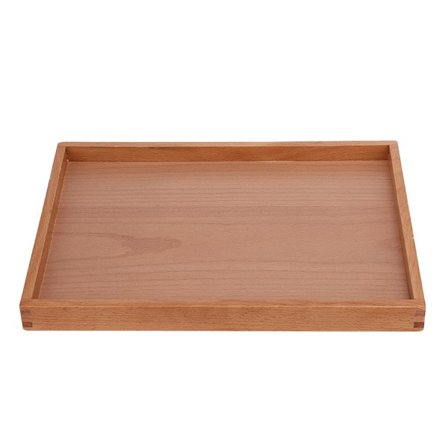 Rektangulær træ te kop bakke kaffe plade holder snack servering service bakke opbevaring bakke
