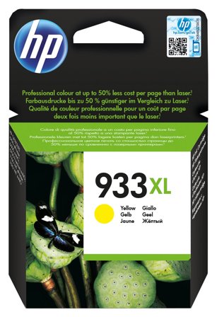 HP 933XL gul original bläckpatron med hög kapacitet, 886111749041