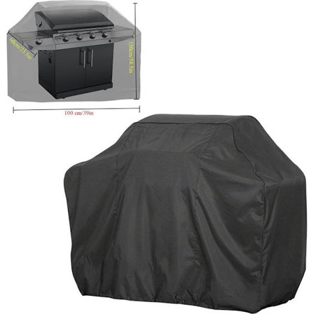 Grill Cover M (100x60x150cm) - 39-tommer Vandtæt Grill Cover - Sort