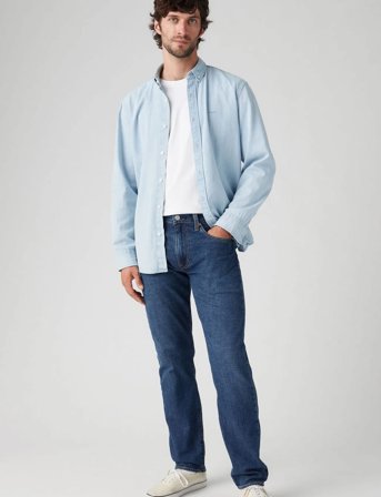 Levi's 502 Taper Part The Sea Ltwt - Blue - 29 x 32