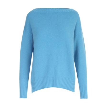 Drumohr, Crew Neck Sweater Blauw, Dames, Maat:L