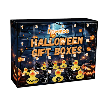 Julekalender med gummibader 2024 - Julegave til barn og småbarn (1 stk/boks (24 ruter))