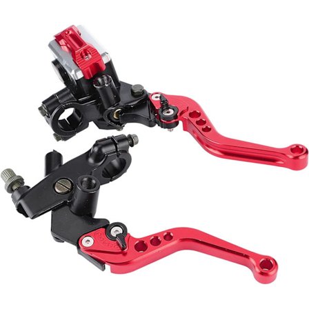(Rød) Koblingsbremsegreb, 1 par Universal 22mm Motorcykel Master