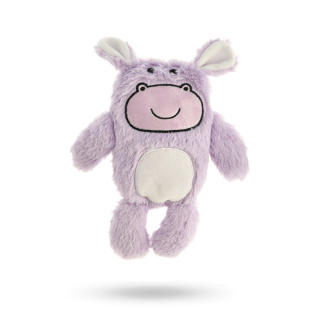 Dogman BuddyHippo Lila - Mjuk hundleksak med pip - Hundleksaker