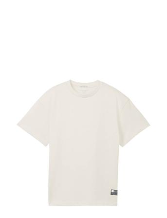 Over Printed T-Shirt Tops T-Kortærmet Skjorte White Tom Tailor