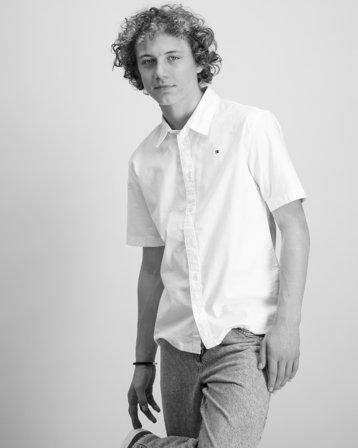 Tommy Hilfiger STRETCH OXFORD SHIRT SS Wit Overhemden Jongens - Kids Brand Store