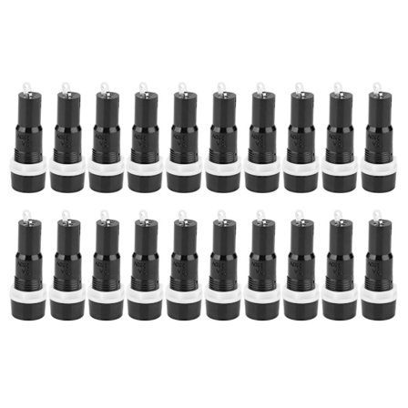 20 kpl Sulakepesä MF-527 5x20mm Sulakekotelo Musta Sulakesuojauskotelo