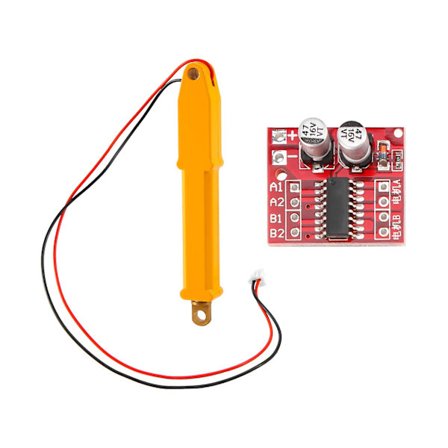N20 Elektrisk Full Metal Tryckstång Tryckstång för Rc Grävmaskin Dump Truck Metallcylinder med Motordrivkort -12V
