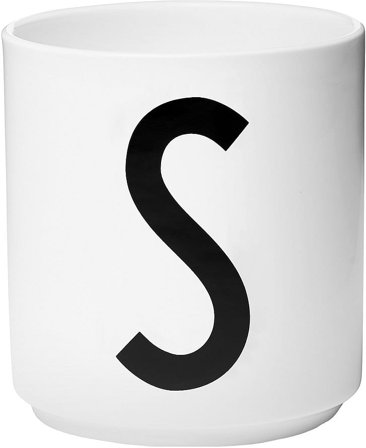 Design Letters Personlig Porcelæn Kop A-Z Hvid S, Tøj & Bolig, Køkken & Bord, Krus & Kopper