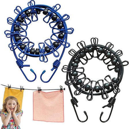 Klesvaskeserie, elastisk campingklærserie, bærbar elastisk 185cm