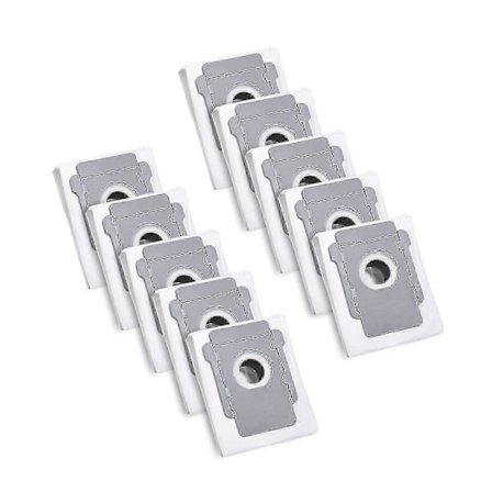 10 pölynimuripussia Irobot Roomba I7 I7+ I3 I3+ I4 I4+ I6 I6+ J7 J7+ I8 I8+s9 S9+ E5 E6 E7 Clean Base -malleille, Korvaava pölypussi lisävarusteille -