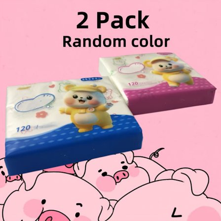 Total 240 servietter, inklusive højkvalitets duftende dameservietter, inkjet-printede små pakker ansigtsservietter, farvestoffri servietter, 2 pakker 