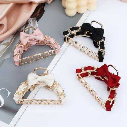 4 stk. Hårpynt Hul Hårkrabbe Fashion Geometrisk Hårklemme Sløjfe Hårkløer Hårnål Hårtilbehør