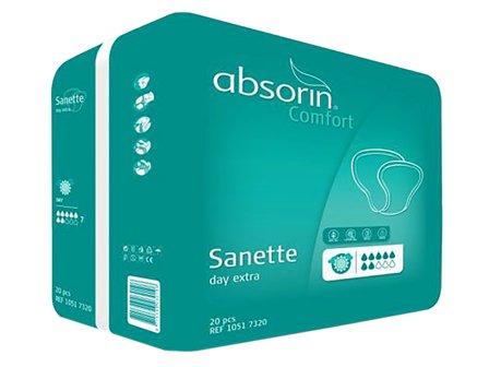 Absorin Comfort Sanette Day extra, 20 stk.