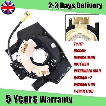 For NISSAN QASHQAI J10 MK1 2006-2013 SQUIB SPIRAL CABLE CLOCK 25560BT25A UK (FMY)