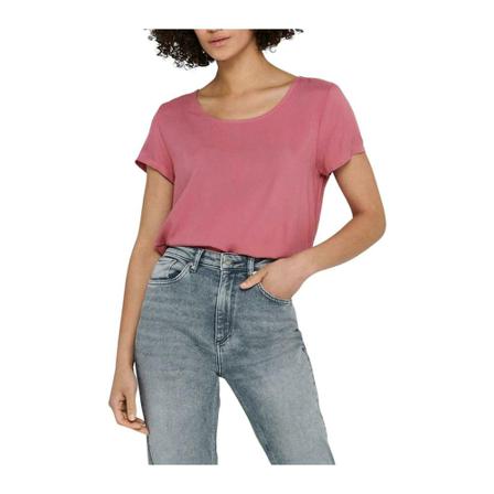 Only, T-shirt Roze, Dames, Maat:XS,Cotton