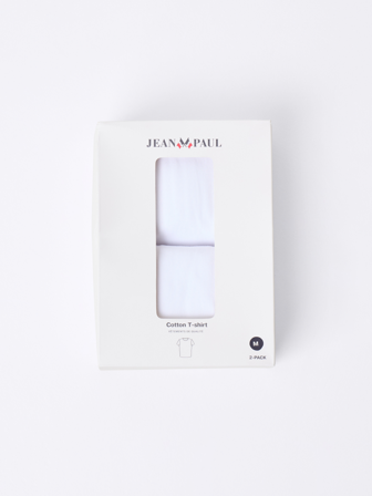 Jean Paul - 2 PK T-skjorte - Herre - Hvit - T-skjorter & Piqué - M