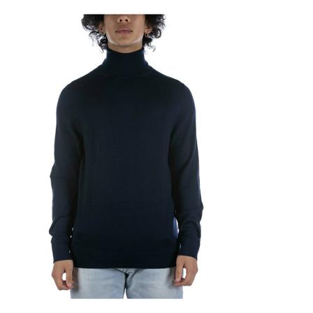 Calvin Klein, Turtlenecks Blauw, Heren, Maat:XL
