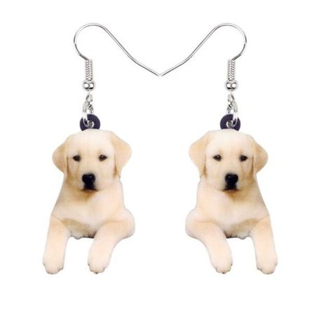 Earrings - Labrador retriever - Acrylic