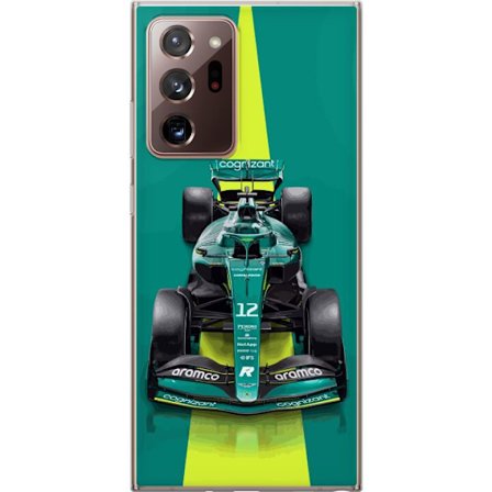 Yhteensopiva Puhelinkuori Samsung Samsung Galaxy Note20 Ultra Aston Martinin Formula 1 -auto vihreässä kilpailumuotoilussa, jossa on moderni studios
