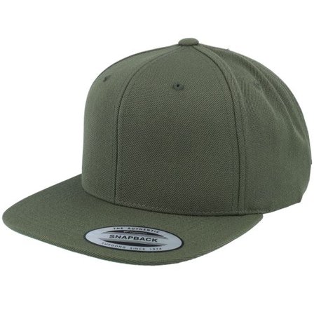 Yupoong - Grön snapback Keps - Deep Olive Classic Snapback @ Hatstore