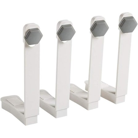 4 stk. lakenholdere - Ny tilnærming for å holde lakenene på madrassen - Ingen elastiske stropper eller klips. Enkel installasjon (Grå)