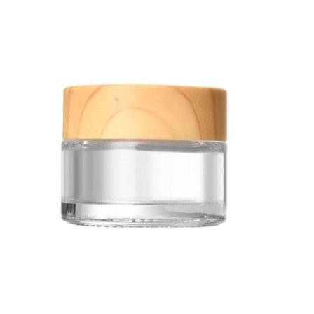 1 STK Glas Kosmetikbeholdere med Låg Makeup Prøvebeholdere til Lotion Creme Rejse Kosmetik Organizer