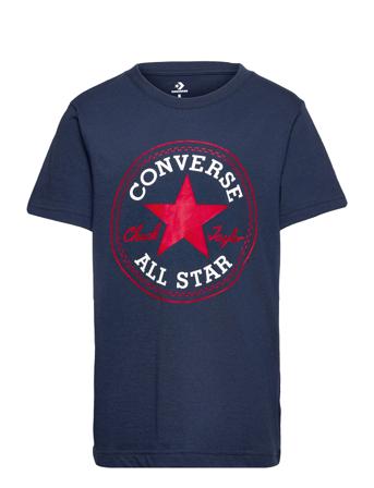 Cnvb Chuck Patch Tee / Cnvb Chuck Patch Tee T-shirts Short-sleeved Marineblå Converse*Betinget Tilbud