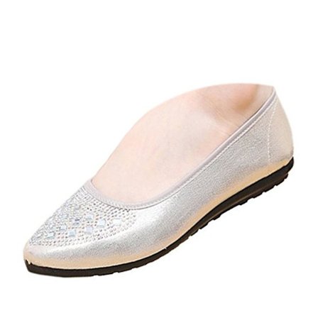 Fyrkantiga Falska Diamant Lågskurna Gamla Beijing Tygskor