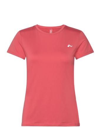 Onpcarmen Ss Train Tee Noos T-shirts & Tops Short-sleeved Rød Only Play*Betinget Tilbud