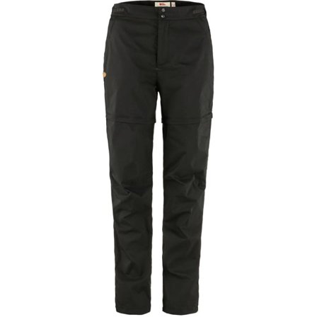 Fjällräven Women's Abisko Hike Zip-off Trousers in Black | Size: 16/32", G-1000