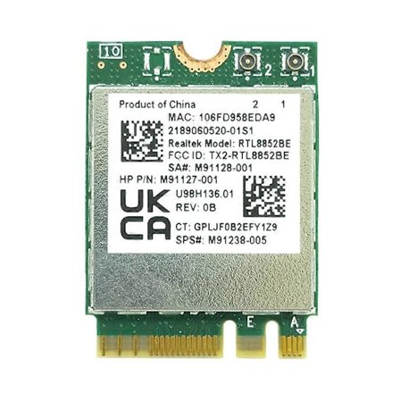 WiFi 6 Dobbelt-bånds AX1800 Realtek- RTL8852BE M2-NGFF Adapter Bluetooth-kompatibel 5.2 Trådløst Wlan WiFi Kort 2.4G/5G 1800M