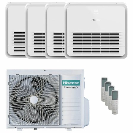 Condizionatore Hisense Console AKT quadri split 9000+9000+9000+12000 BTU inverter A++ unità esterna 8 kW 2023