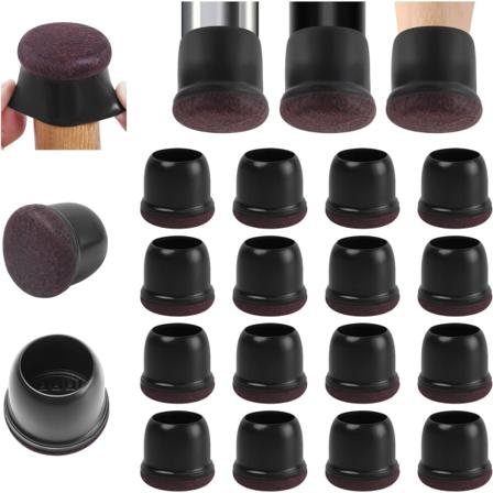 Tuolinjalkojen suojukset, Silikoniset lattiansuojat tuolinjalkoihin, Huonekalutassut pöydänjalkoihin kovapuulattioille (sopii halkaisijaltaan 30-40 mm
