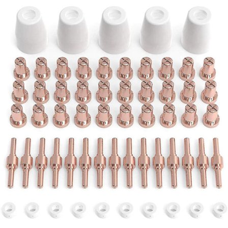 60 Delar Plasmaskärningsförbrukningsmaterial För Cut40 50 Ficklampa Med Plasmaskärare Pt31 Lg40