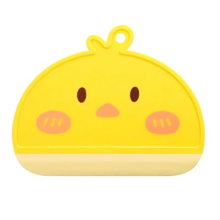 Gul Plast Vindusskrape Med Tegneseriekyllingdesign For Glassrengjøring Vannskraping