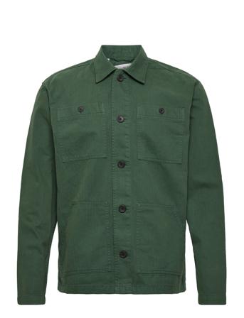 Slhloosenew-Tony Overshirt Ls W Overshirts Vihreä Selected Homme