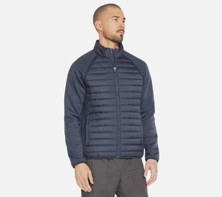 Skechers, Hoodless Hoodies Cozy Fit Hybrid Jacket, L, Herre