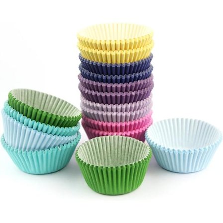 Standard Cupcake-formar Muffin-formar Papper 400 st (Slumpmässiga färger)