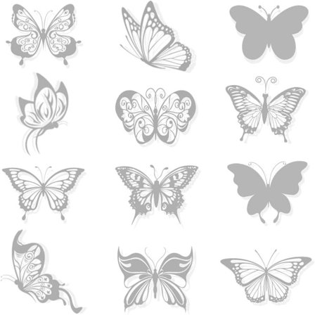 Haohai 36 kappaletta suuren koon perhos Anti-Collision ikkunan tarrat, perhonen ikkunan tarrat, Transparen Alert tarrat ikkunan tarrat estääkseen Peop