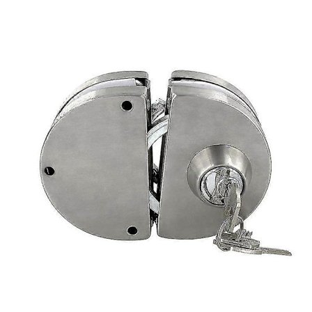 Skjutdörrlås med rostfri nyckel, för 10-12mm glasdörr YPB
