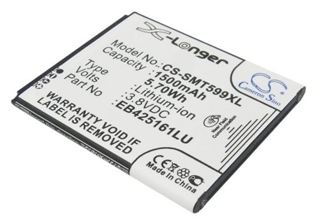 Batteri for SmartPhone, Mobil for Samsung Galaxy Ace 2, GT-I8160, GT-I8160P og andre.