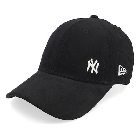 New Era - Negro adjustable Gorra - New York Yankees Cord Flawless 9FORTY Black Adjustable @ Hatstore