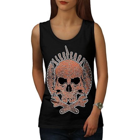 Living Life Biker Skull Dam Linne
