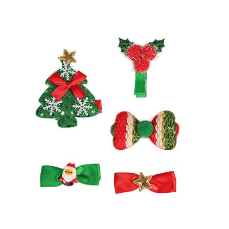 Decorations de cheveux de Noël, barrettes decoratives pour adultes, barrettes latérales, barrettes supérieures, barrettes pour franges, cartes de chev
