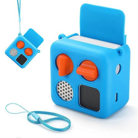 Audioafspiller Silikone Etui Silikone Beskyttelsescover Tilbehør til Yoto Mini (2024 Edition) Audioafspiller (Blå)