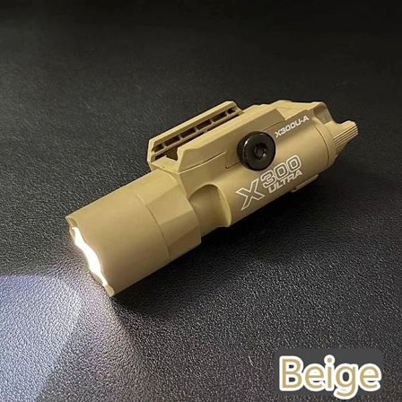 X300U-A Multifunktionell Taktisk Lampa: Passar 20mm skena, för Airsoft-leksaksvapen, Jakt, CS-matcher & Krigsspel